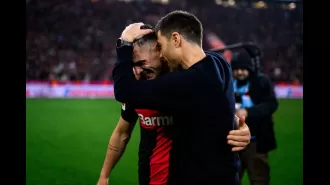 Xabi Alonso comments on being tricked by Granit Xhaka's celebration after his goal.
