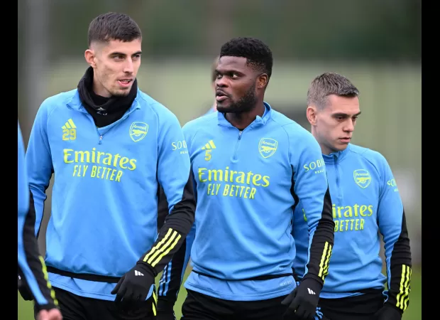 Arsenal's Thomas Partey prepares for match against Newcastle while dealing with Gabriel Jesus injury news.