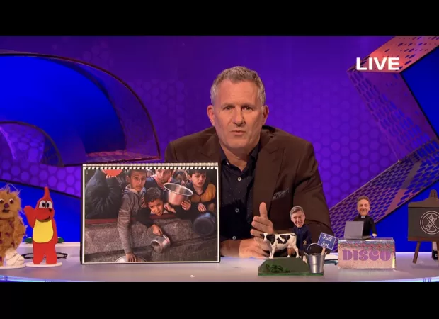 Adam Hills is angry at the government's lack of action on the situation in Gaza, expressing his frustration in a passionate speech.