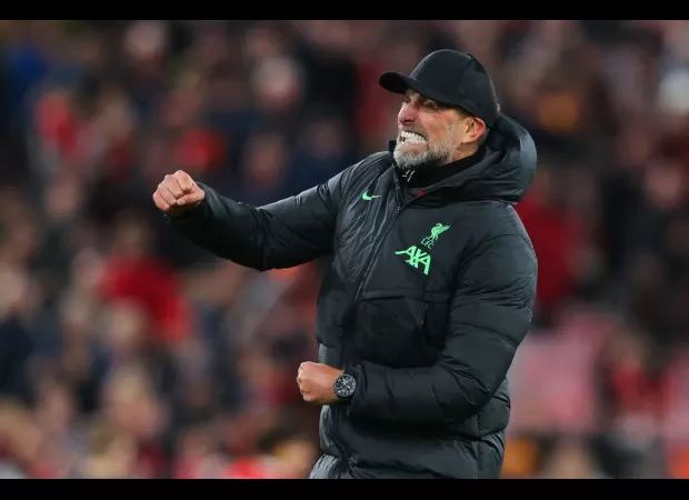 Klopp tells Arteta wild celebrations were for their team only.