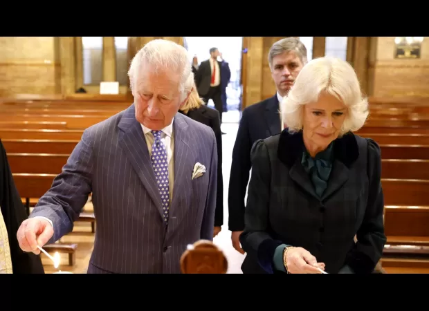 King Charles criticizes Putin on two-year anniversary of Russian invasion, implying strong stance against aggression.