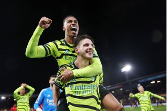 Declan Rice says he's pleasantly surprised by his Arsenal teammate's performance since his record-breaking transfer.