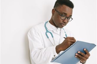 First black graduate of medical school becomes first black medical staff president, making history once again.