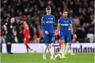 After losing the Carabao Cup final, Manchester City takes a jab at a Chelsea player.