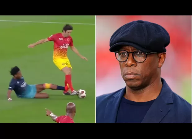 Wright criticizes IShowSpeed for dangerous tackle on Kaka during charity game.