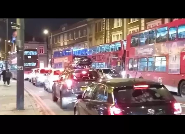 A two-hour journey for three miles on a London bus.