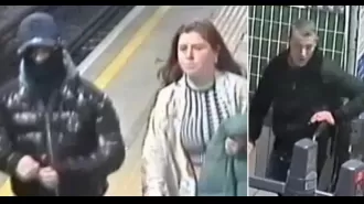 Authorities searching for suspects in suspected acid attack on two boys at a subway station.
