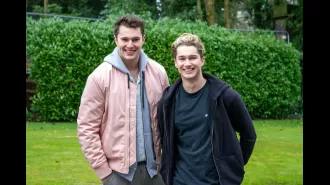 Brothers AJ and Curtis Pritchard talk about potentially returning to Hollyoaks despite their initial acting struggles and famous scene.