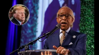 Al Sharpton criticizes Donald Trump for associating himself with the struggles of the African American community.