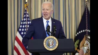 Biden makes light-hearted comments about the outcome of his unplanned medical check-up.