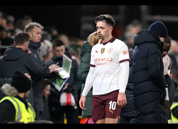 Man City's manager, Pep Guardiola, gives an update on Jack Grealish's injury after their win against Luton.