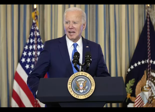 Biden makes light-hearted comments about the outcome of his unplanned medical check-up.