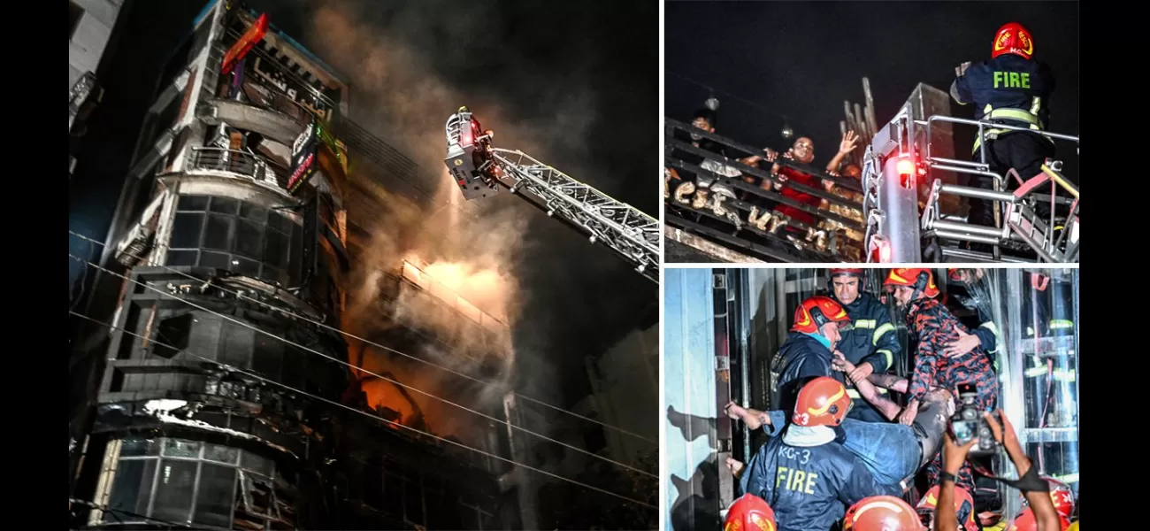 43 people, including children, died in a multi-storey building fire.