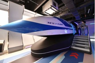 China unveils new magnetic train that can exceed the speed of sound.