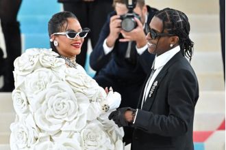 Rihanna and A$AP Rocky show their affection in a Fenty Beauty film.