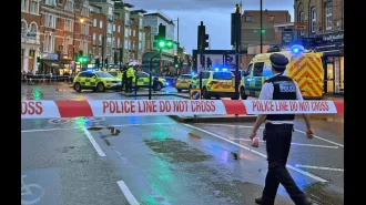 Assailants riding moped shoot three people in Clapham Common.