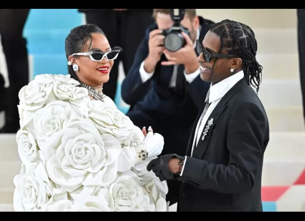Rihanna and A$AP Rocky show their affection in a Fenty Beauty film.