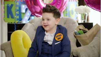 Young Ant insults famous actors on TV show Saturday Night Takeaway by calling them 'old cheese bats'.