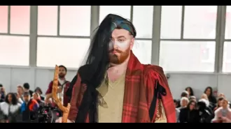 Sam Smith shows off their rear in daring ensemble during fashion show by Vivienne Westwood