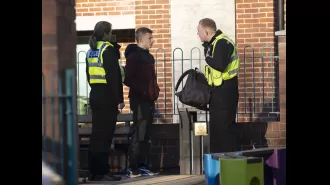 Police question a person in Coronation Street about a knife-related crime, as seen in a new video teaser.