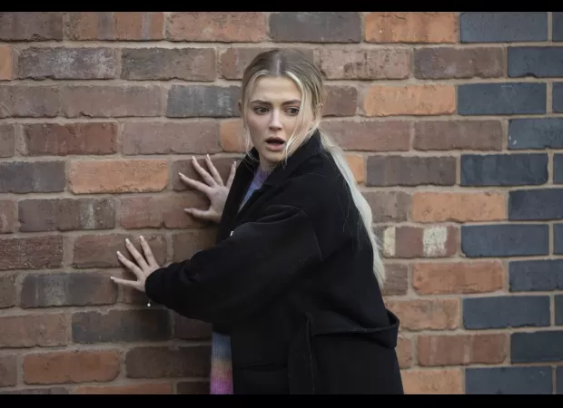 Bethany from Coronation Street is shocked when a main character gets hit by a car and dies in front of her.