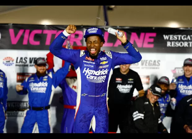 Rajah Carruth is the third Black driver to win a NASCAR national series race.