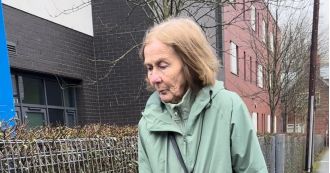 An elderly driver has been forbidden from driving after hitting a nine-year-old child while her mother watched.