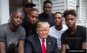 Fake News is the culprit behind viral images of Black Trump supporters.