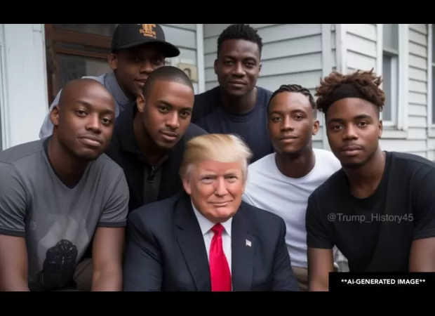 Fake News is the culprit behind viral images of Black Trump supporters.
