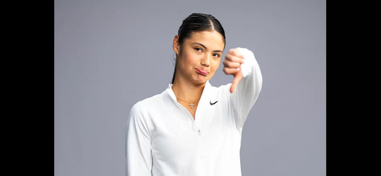 Tennis player Emma Raducanu is not worried about her performance in tournaments.