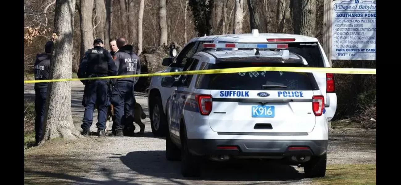 Two human bodies found in park and woods, believed to be connected to a love triangle.