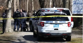Two human bodies found in park and woods, believed to be connected to a love triangle.