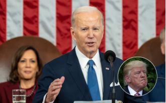 Biden criticizes Trump in State of the Union without using his name.