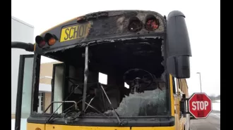 Utah school bus driver arrested for setting bus on fire while 42 children were on board - shocking!
