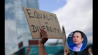 Elon Musk calls attention to Jeff Bezos' ex-wife's large donations towards diversity, equity, and inclusion efforts.