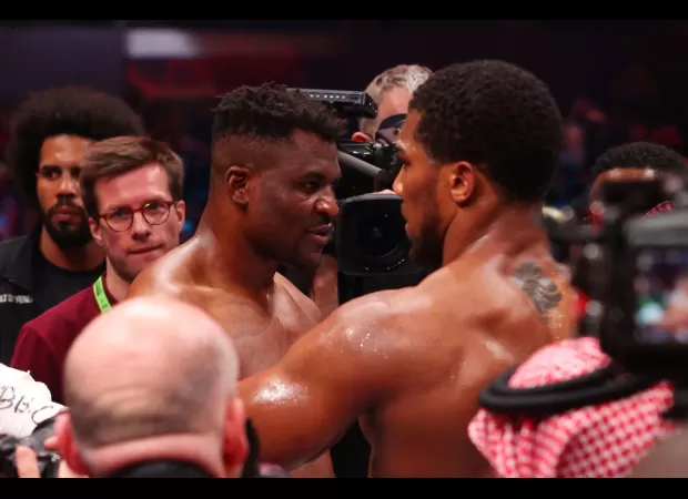 Joshua urged Ngannou to continue boxing after defeating him with a knockout.