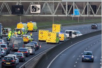 Accident on M25 causes travel chaos over weekend as motorway shut down.