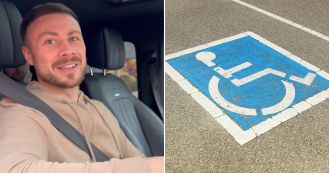 A man who considers himself wealthy defends his decision to park his expensive car worth £130,000 in spots designated for disabled individuals.