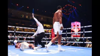 Joshua defeats Ngannou in second round with amazing knockout.