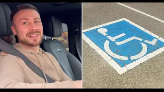 A man who considers himself wealthy defends his decision to park his expensive car worth £130,000 in spots designated for disabled individuals.
