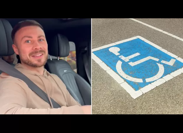 A man who considers himself wealthy defends his decision to park his expensive car worth £130,000 in spots designated for disabled individuals.