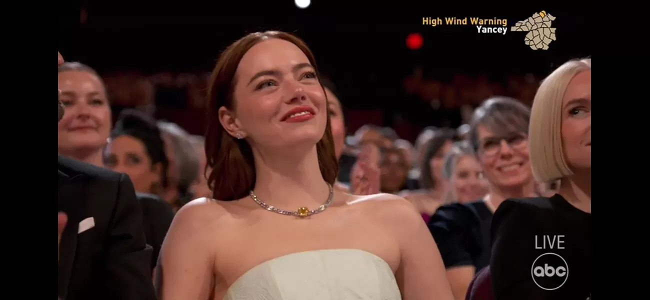 It was rumored that Emma Stone swore at Jimmy Kimmel after he made a comment about the Oscars.