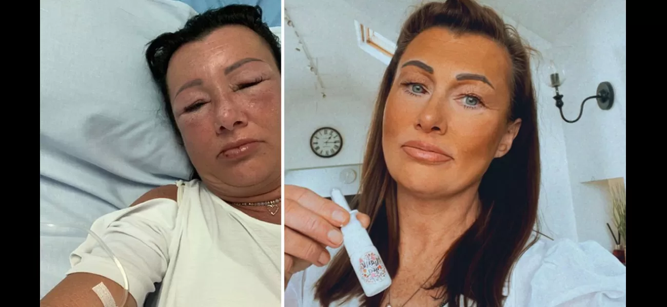 A 47-year-old woman hospitalized after using £25 'Barbie tan' drug.