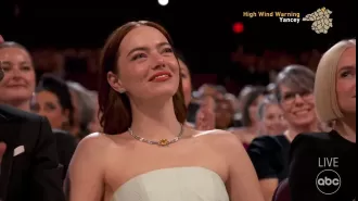 It was rumored that Emma Stone swore at Jimmy Kimmel after he made a comment about the Oscars.