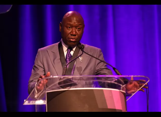 Ben Crump receives keys to Miami Gardens at Jazz in the Gardens Music Festival for his work as a civil rights lawyer.