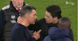 Sergio Conceicao alleges that Mikel Arteta offended him following Arsenal's victory over Porto.