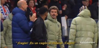 Griezmann taunts Sanchez for missing penalty against Atletico Madrid.