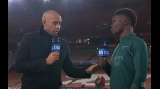 Bukayo Saka shares his preference between Premier League and Champions League after Arsenal's win against Porto.