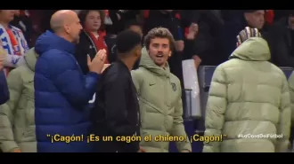 Griezmann taunts Sanchez for missing penalty against Atletico Madrid.