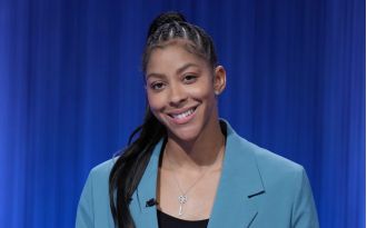 Basketball star Candace Parker introduces a new outdoor fitness court in Atlanta that is open to the public at no cost.